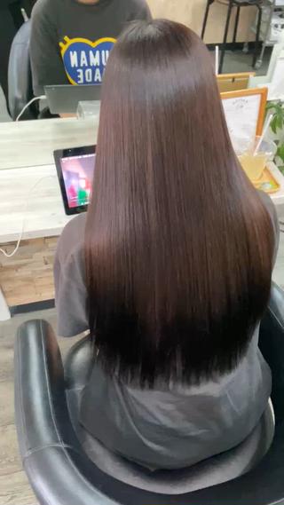 ロング パーマ 【縮毛矯正&カラー】 RAN.のヘアスタイル