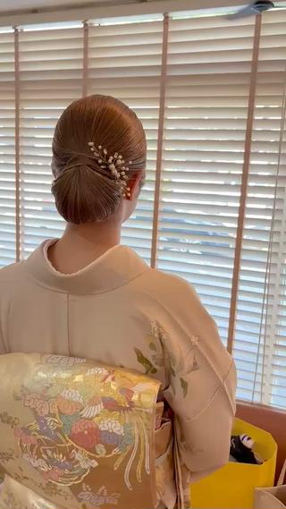 ロング ヘアアレンジ bright所属・miku ヘアセット/着付けのヘアスタイル