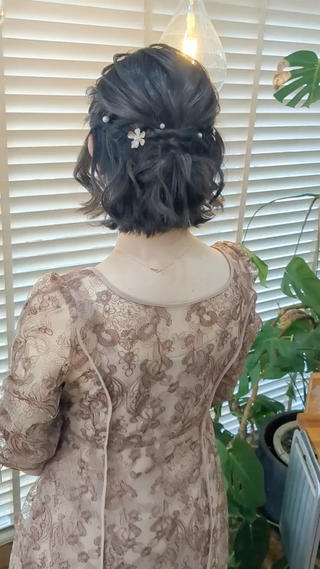 ショート bright所属・miku ヘアセット/着付けのヘアスタイル