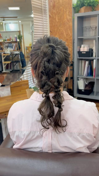 ロング bright所属・miku ヘアセット/着付けのヘアスタイル