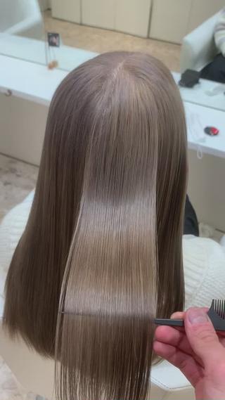 ロング カラー レイヤー/艶カラー /韓国ヘア/高松のヘアスタイル