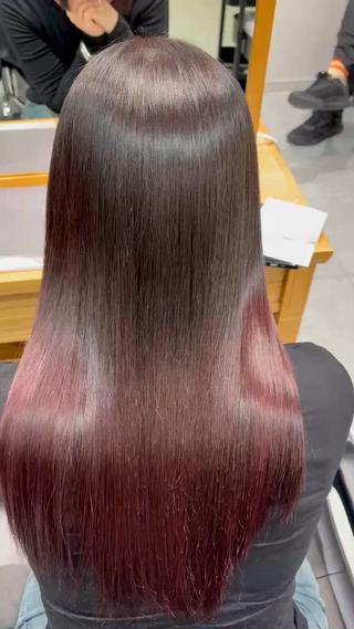 セミロング カラーモデル募集 ✨🤍モモハ🤍✨のヘアスタイル