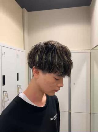 ショート カラー メンズ 茅ヶ崎パーマ特化/ スパイラル/ハルキのヘアスタイル