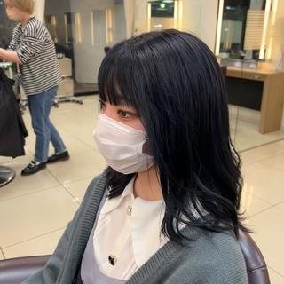 セミロング カラー 茅ヶ崎パーマ特化/ スパイラル/ハルキのヘアスタイル