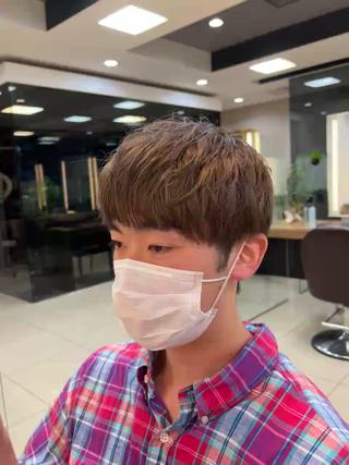 ショート カラー メンズ 茅ヶ崎パーマ特化/ スパイラル/ハルキのヘアスタイル