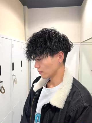 ショート パーマ メンズ 茅ヶ崎パーマ特化/ スパイラル/ハルキのヘアスタイル