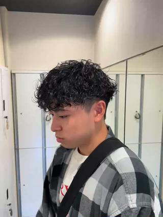 ショート パーマ メンズ 茅ヶ崎パーマ特化/ スパイラル/ハルキのヘアスタイル