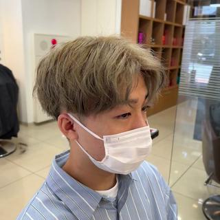 ショート カラー メンズ 茅ヶ崎パーマ特化/ スパイラル/ハルキのヘアスタイル