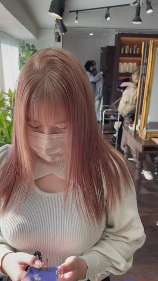 セミロング カラー ワンホンヘア ケラチン/Kaitoのヘアスタイル