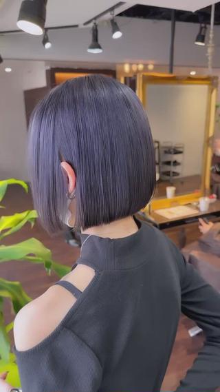 ショート カラー ワンホンヘア ケラチン/Kaitoのヘアスタイル