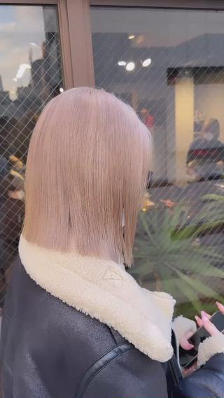 ミディアム カラー ワンホンヘア ケラチン/Kaitoのヘアスタイル