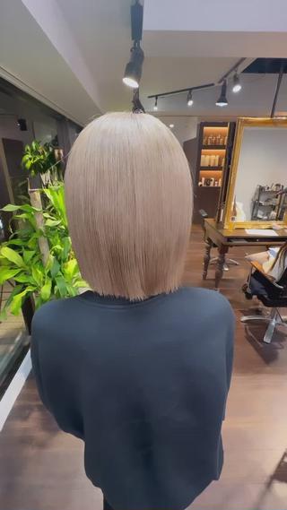 ミディアム カラー ワンホンヘア ケラチン/Kaitoのヘアスタイル