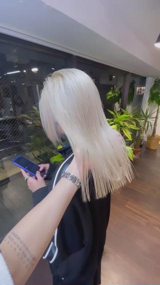 ミディアム カラー ワンホンヘア ケラチン/Kaitoのヘアスタイル