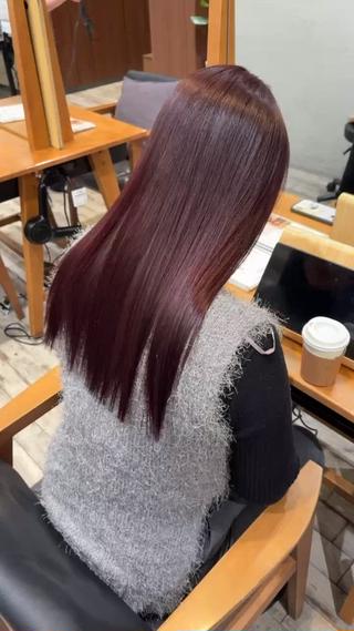 冬っぽい深みのあるワインレッド️ 