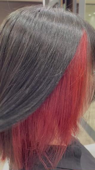 インナーカラー　
ワンブリーチ　
黒染めしている方はお時間いただきます 