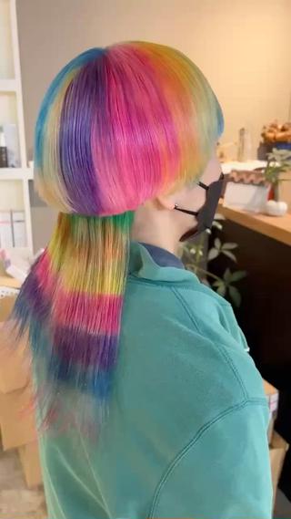 ロング カラー daiki 原宿のヘアスタイル