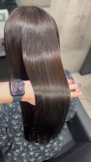 圧倒的ツヤ髪️高濃度水素髪質改善ケアカラー️ 