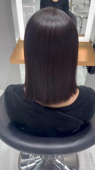 ミディアム 石塚 瑛里菜のヘアスタイル