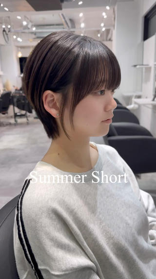 ショート カラー 🎀髪質改善×韓国レ イヤー×透明感/米田のヘアスタイル