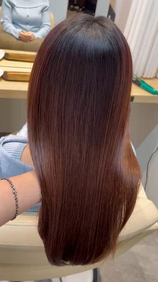 ロング カラー 柔らかい艶暖色 特化🫧姫汝のヘアスタイル