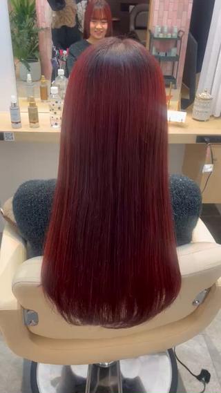 ロング カラー 柔らかい艶暖色 レイヤー🫧姫汝のヘアスタイル