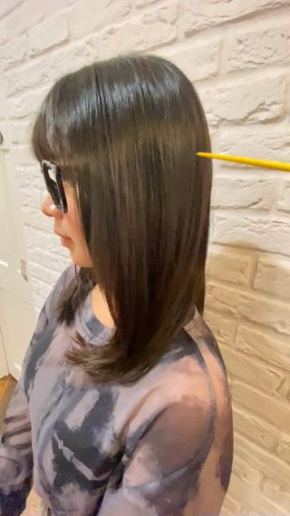 カットと髪質改善を3回して頂いたお客様の仕上がりです️ 
