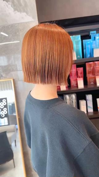 後ろのボワッとを無くしてくれるボブ♡♡
巻きやすい質感でまとまるボブに!