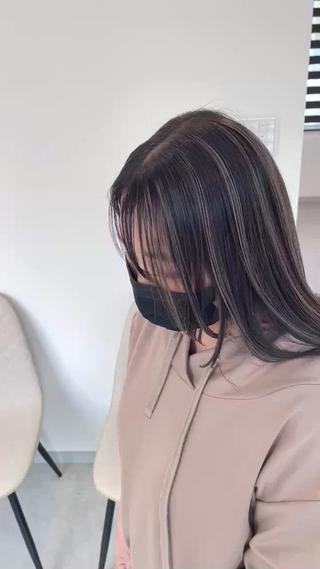 セミロング カラー 加藤 佑二のヘアスタイル