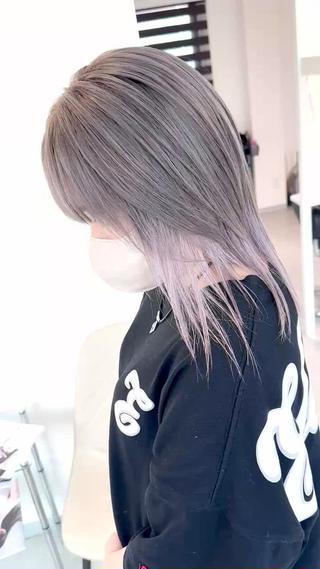 ミディアム カラー 加藤 佑二のヘアスタイル