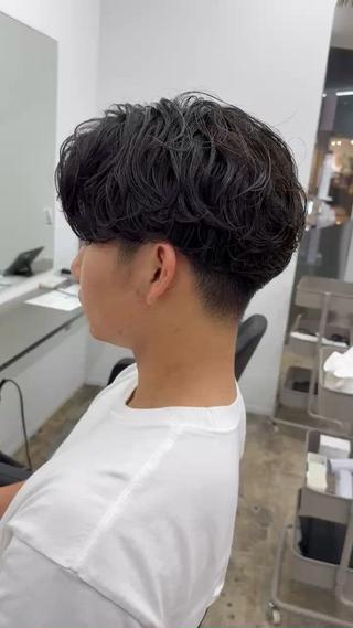 ショート 柏/シャドウパーマ/ ナチュラル/颯寿のヘアスタイル