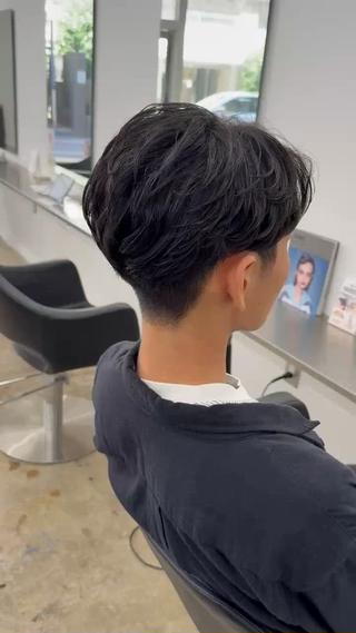 ショート 柏/シャドウパーマ/ ナチュラル/颯寿のヘアスタイル