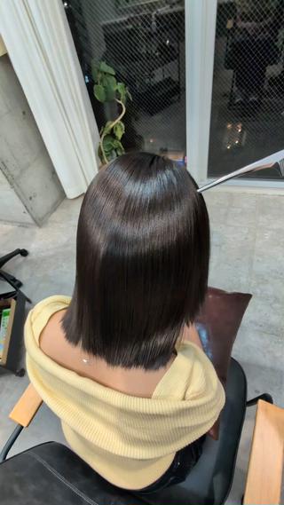 美髪矯正で朝の時短を。 