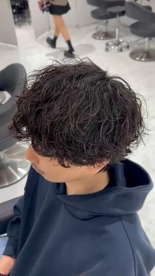 ショート パーマ メンズ 🐺韓国風メンズ特化 あさひ🐺のヘアスタイル