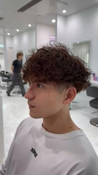 パーマ メンズ 🐺メンズパーマ マッシュ　あさひ🐺のヘアスタイル