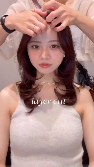 ザクザクレイヤーワンカールでかわいいヘア♡ 