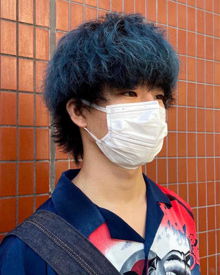 カラー メンズ 🎖️似合わせメンズ パーマ🎖️カネキのヘアスタイル