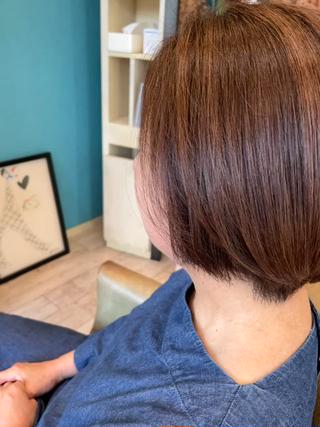 【気に入って頂いたスタイルは、ブックマークをしてご提示ください】(天白/ショートカット/ショートボブ/ショートヘア/白髪ぼかし/白髪染め/ダブルカラー/ハイライト/インナーカラー/イヤリングカラー/髪質改善トリートメント/縮毛矯正/ストレート/塩釜口) 