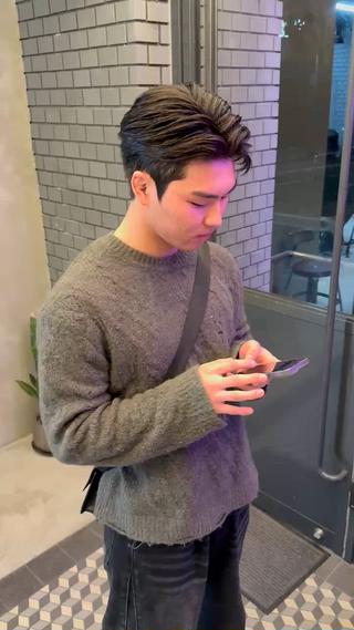 ショート パーマ 松下 寛人のヘアスタイル