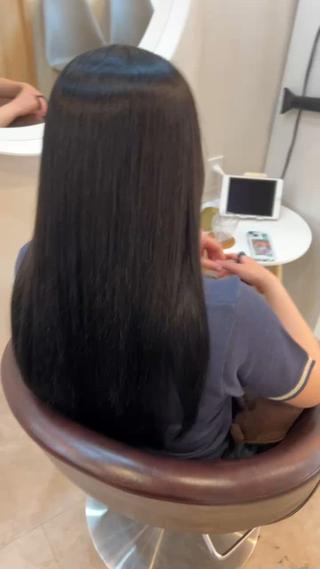 髪質改善トリートメント×暗髪カラー 
