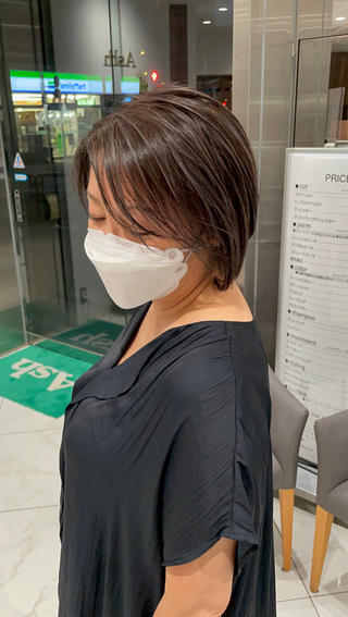 ショート カラー ヘアアレンジ 🇰🇷韓国ヘア★ 副店長.쿠리타⭐︎のヘアスタイル