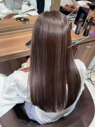 ロング カラー ヘアアレンジ 🇰🇷韓国ヘア★ 副店長.쿠리타⭐︎のヘアスタイル