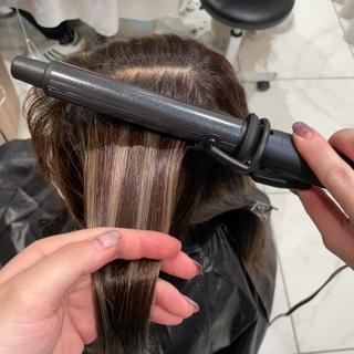 セミロング カラー ヘアアレンジ 🇰🇷韓国ヘア★ 副店長.쿠리타⭐︎のヘアスタイル