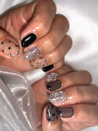 #シースルー
#フラッシュ
#ハートホロ
#ビジュー
#バレンタイン