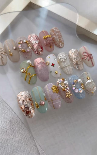 #クリスマスネイル
#キラキラ