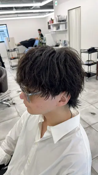 ショート パーマ メンズ 🏆メンズヘア特化 🥇代表りんぺーのヘアスタイル