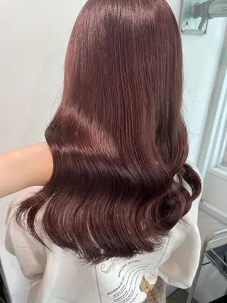 セミロング カラー 🪞韓国🤍大人っぽ 艶髪🤍FRUITSのヘアスタイル