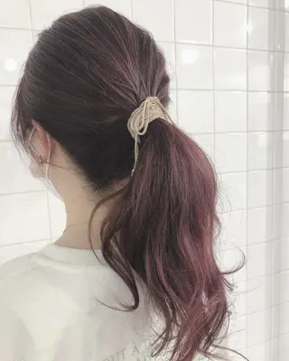 カラー ロング UP-PU ART  HAIRのヘアスタイル