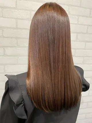 セミロング カラー 透明感カラー💎 AYAのヘアスタイル