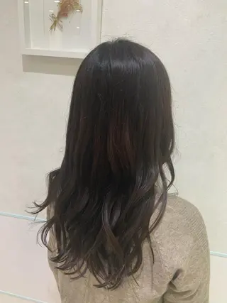 ロング カラー パーマ ヘアアレンジ ハイトーンカラー🤍 山下 優華のヘアスタイル