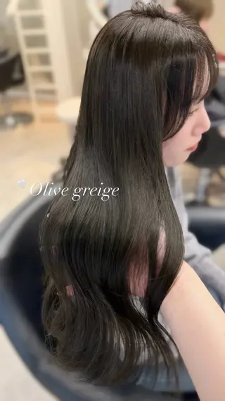 カラー mareka/顔周り /透明感カラー🤍のヘアスタイル